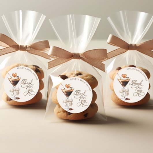 Sticker Rond L'amour est en train de préparer un Martini Espres