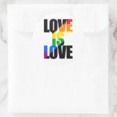 Sticker Rond L'amour est l'amour (Sac)