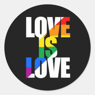 STICKER ROND L'AMOUR EST L'AMOUR
