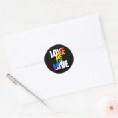 STICKER ROND L'AMOUR EST L'AMOUR (Enveloppe)