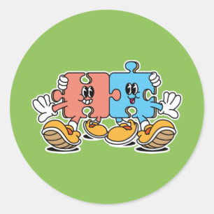 Sticker Rond L'amour est le lien parfait