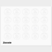 Sticker Rond L'amour est Mariage (Feuille)