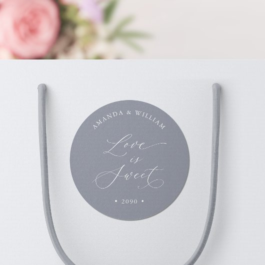 Sticker Rond L'amour est Mariage