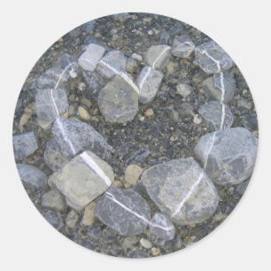 Sticker Rond L'amour est Rock Solid