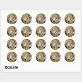 Sticker Rond L'amour est...... Siamais (Feuille)