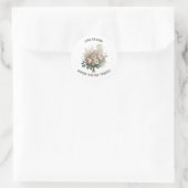 Sticker Rond L'amour fleurit avec la nature (Sac)