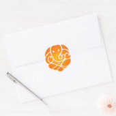 STICKER ROND L'AMOUR GANESQUE (Enveloppe)