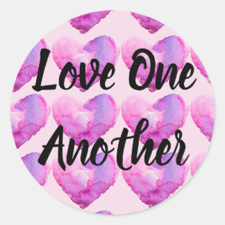 Sticker Rond L'amour l'un l'autre