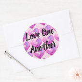 Sticker Rond L'amour l'un l'autre (Enveloppe)