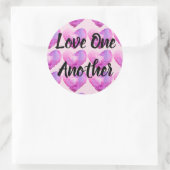 Sticker Rond L'amour l'un l'autre (Sac)