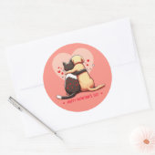 Sticker Rond L'amour ne connaît pas de limites (Enveloppe)