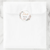 Sticker Rond L'amour ne manque jamais Corinthiens 13 verset bib (Sac)
