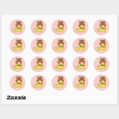 Sticker Rond L'amour supporte toutes choses (Feuille)