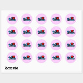 Sticker Rond Lampe I Love (Feuille)