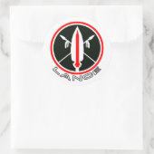 Sticker Rond Lance Missile (Sac)