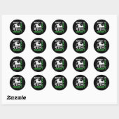 Sticker Rond Lancement D'Un Enseignant De 4E Année Premier Jour (Feuille)