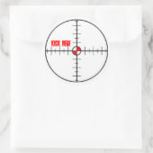 Sticker Rond lancer ici (Sac)