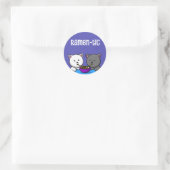Sticker Rond Lancer l'oreiller (Sac)