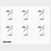 Sticker Rond Lanceur vedette (Feuille)