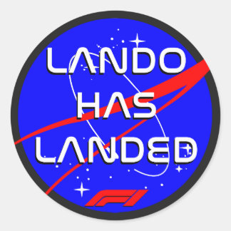 Sticker Rond Lando Norris Champion du Monde 2025 Gagnant