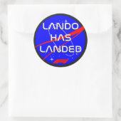 Sticker Rond Lando Norris World Champion 2025 Winner (Sac)