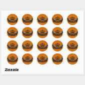 Sticker Rond Lang leve de Koning (Feuille)