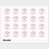 Sticker Rond langage de l'amour est un traumatisme fictif (Feuille)