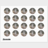 Sticker Rond L'ange dans les bois (Feuille)