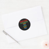 Sticker Rond L'Anglais Est Étrange Langue Enseignant Grammaire (Enveloppe)