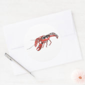 Sticker Rond langouste (Enveloppe)
