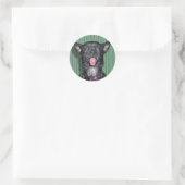Sticker Rond Langue Chihuahua Chien (Sac)