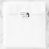 Sticker Rond Langue du Facepalm (Sac)