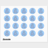 Sticker Rond Langue négative (Feuille)