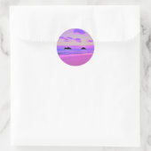 Sticker Rond Lanikai Sunrise (Sac)