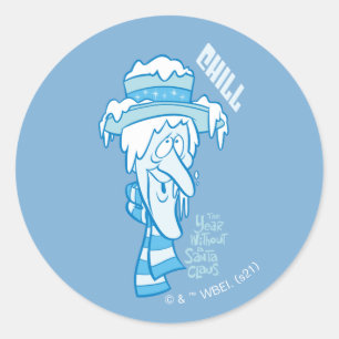Sticker Rond L'ANNÉE SANS SANTA CLAUS™ Chaleur de la souri