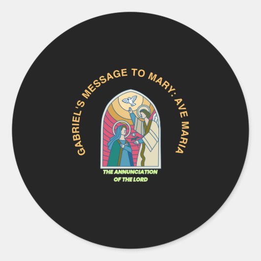 Sticker Rond L'Annonciation du Seigneur (Devant)