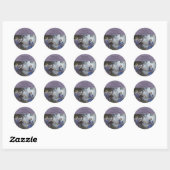 Sticker Rond L'Annonciation par John William Waterhouse (Feuille)