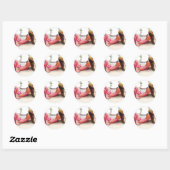 Sticker Rond L'anse de Mermaid (Feuille)