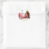 Sticker Rond L'anse de Mermaid (Sac)