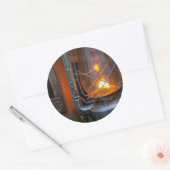 Sticker Rond Lanterne Au Camp Des Plaines, Parc National De Kru (Enveloppe)