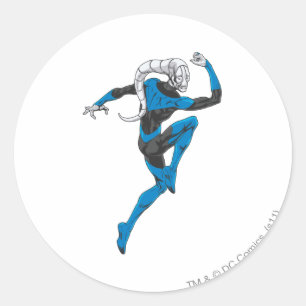 Sticker Rond Lanterne bleue 1