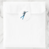 Sticker Rond Lanterne bleue 10 (Sac)