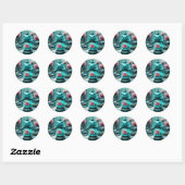 Sticker Rond Lanterne dragon 2 (Feuille)