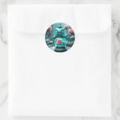Sticker Rond Lanterne dragon 2 (Sac)