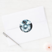 Sticker Rond Lanterne noire - Couleur (Enveloppe)