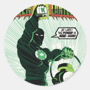 Sticker Rond Lanterne verte - lanterne rougeoyante