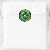 Sticker Rond Lanterne verte - Tout commence ici (Sac)