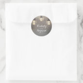 Sticker Rond Lanternes à cordes Mariage rustique (Sac)