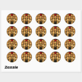 Sticker Rond lanternes japonaise (Feuille)
