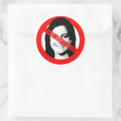 Sticker Rond L'Anti Elise Stefanik A Franchi La Face (Sac)